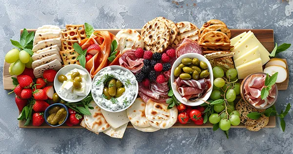 Around the world Charcuterie Board