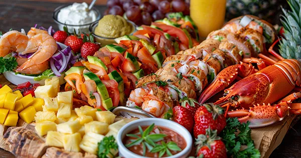 sunset at the beach Charcuterie Board